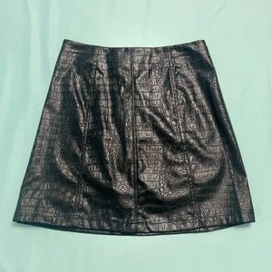 Francesca’s Mini Faux Leather Skirt